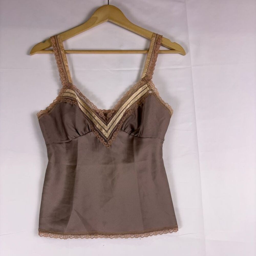 Deena Satin Lace Cropped Camisole